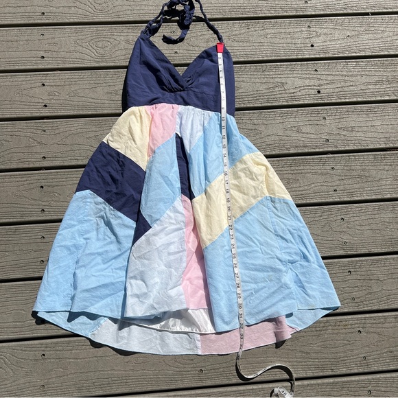 Y Apparel U.S.A: Colorful Halter Top Midi Dress. Women’s Size Medium. - Picture 5 of 10